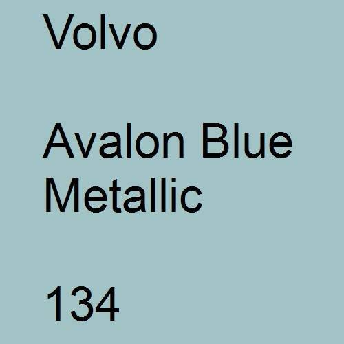 Volvo, Avalon Blue Metallic, 134.